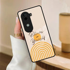 Believe In Yourself Glass Case Cover For Vivo - ShopOnCliQ