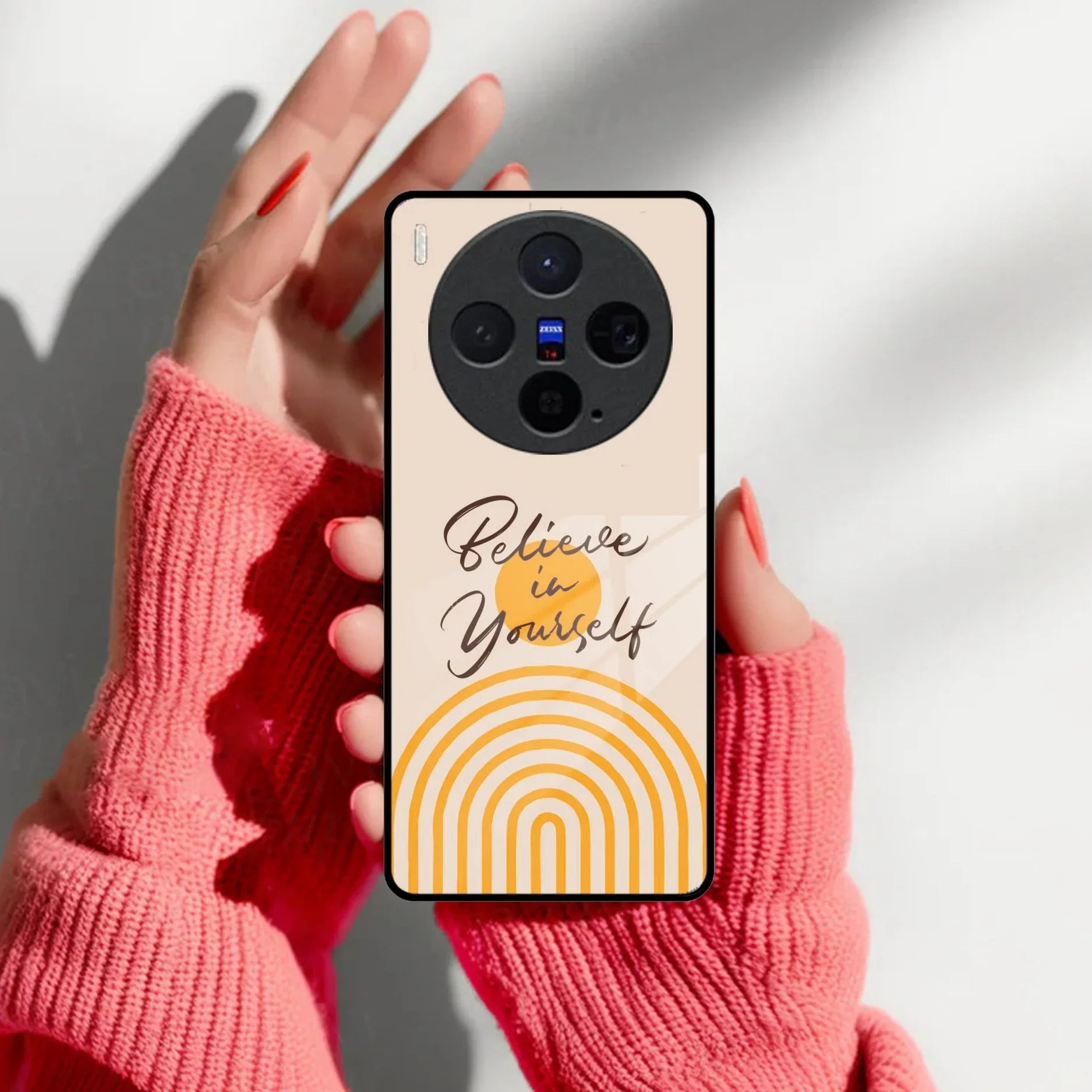 Believe In Yourself Glass Case Cover For Vivo