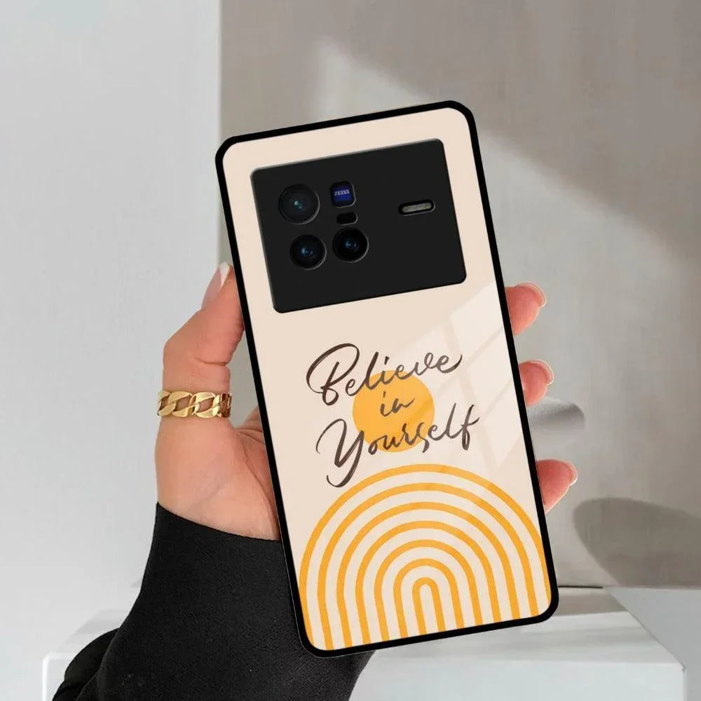 Believe In Yourself Glass Case Cover For Vivo - ShopOnCliQ