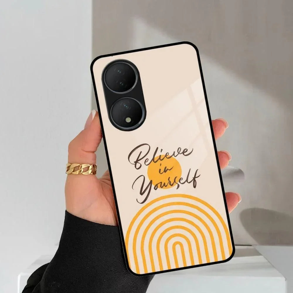 Believe In Yourself Glass Case Cover For Vivo - ShopOnCliQ