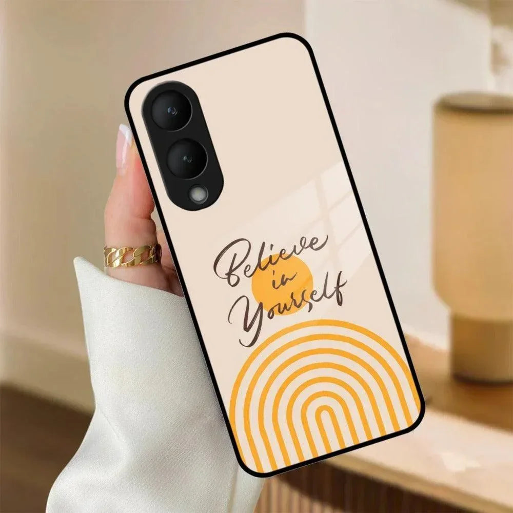 Believe In Yourself Glass Case Cover For Vivo - ShopOnCliQ