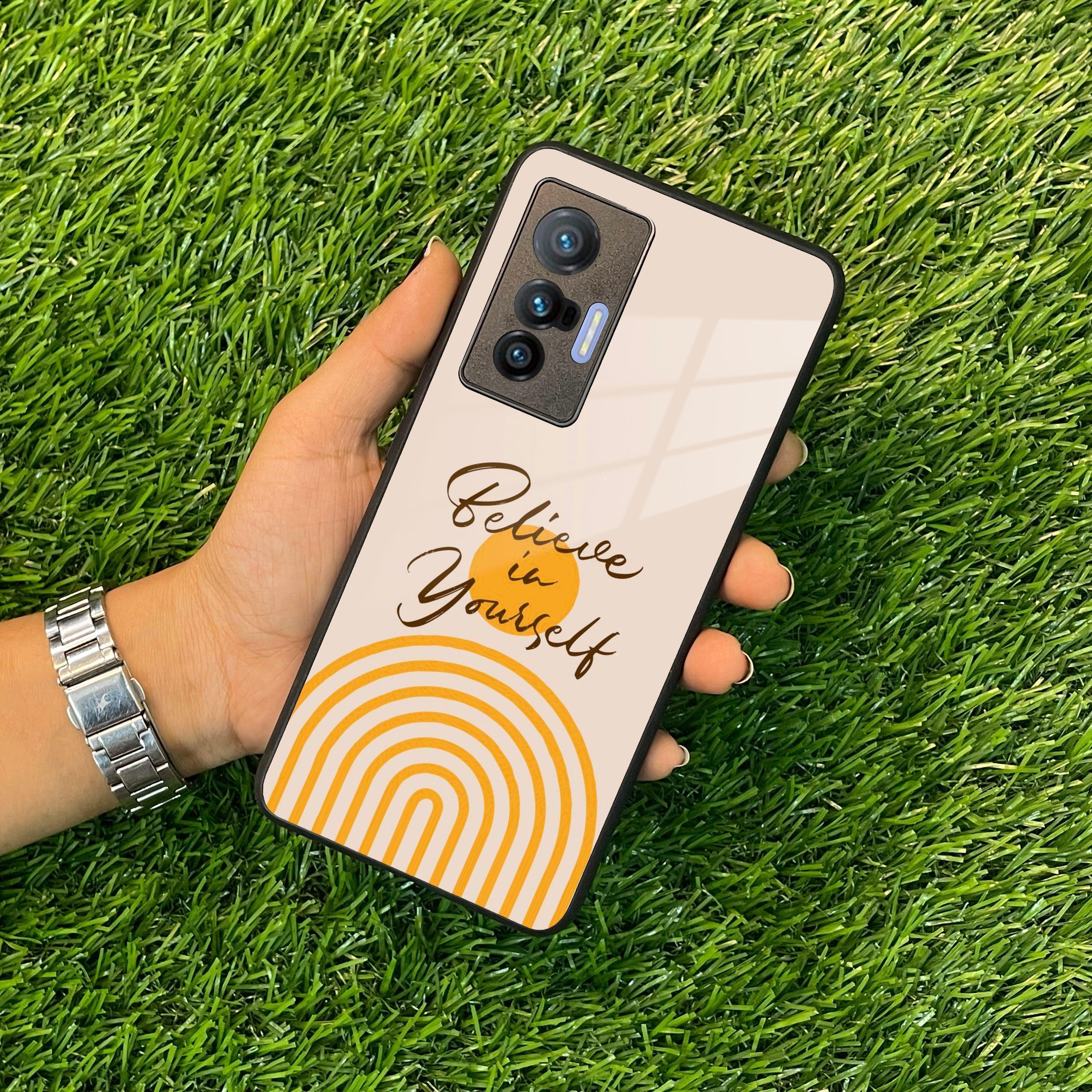 Believe In Yourself Glass Case Cover For Vivo - ShopOnCliQ