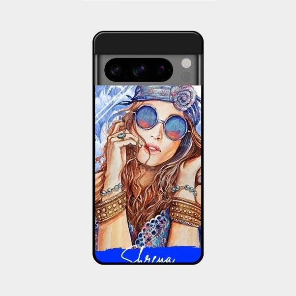 Bindass Babe Customize Glass Case Cover For Google Pixel 8 Pro 5G
