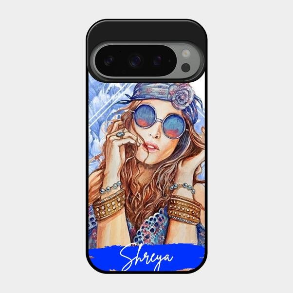 Bindass Babe Customize Glass Case Cover For Google Pixel 9 Pro 5G