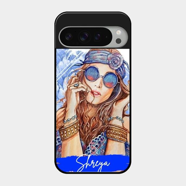 Bindass Babe Customize Glass Case Cover For Google Pixel 9 Pro Xl