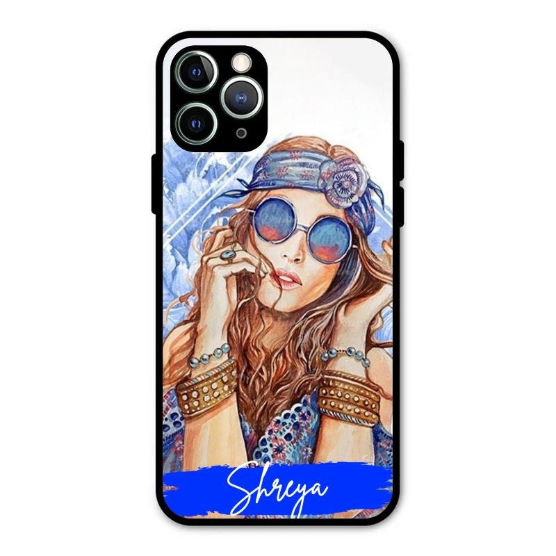 Bindass Babe Customize Glass Case Cover For iPhone 11 Pro Max