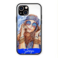 Bindass Babe Customize Glass Case Cover For iPhone 13