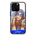 Bindass Babe Customize Glass Case Cover For iPhone 16 Pro Max