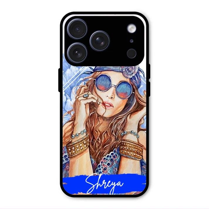 Bindass Babe Customize Glass Case Cover For iPhone 17 Pro Max