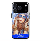 Bindass Babe Customize Glass Case Cover For iPhone 17 Pro Max