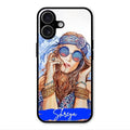 Bindass Babe Customize Glass Case Cover For iPhone 17