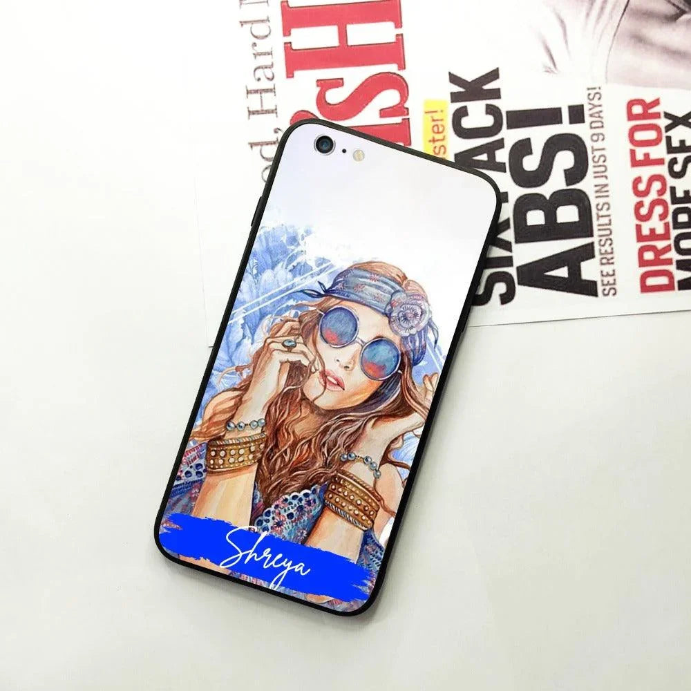 Bindass Babe Customize Glass Case Cover For iPhone - ShopOnCliQ