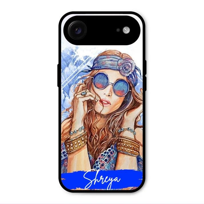 Bindass Babe Customize Glass Case Cover For iPhone Air