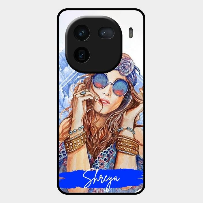 Bindass Babe Customize Glass Case Cover For Iqoo 12 5G