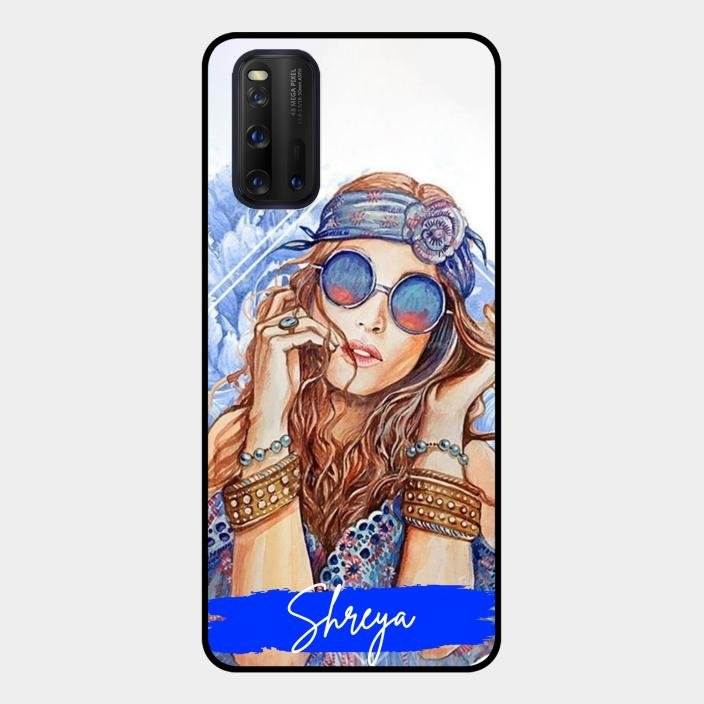Bindass Babe Customize Glass Case Cover For Iqoo 3 5G