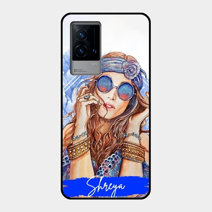 Bindass Babe Customize Glass Case Cover For Iqoo 9 5G