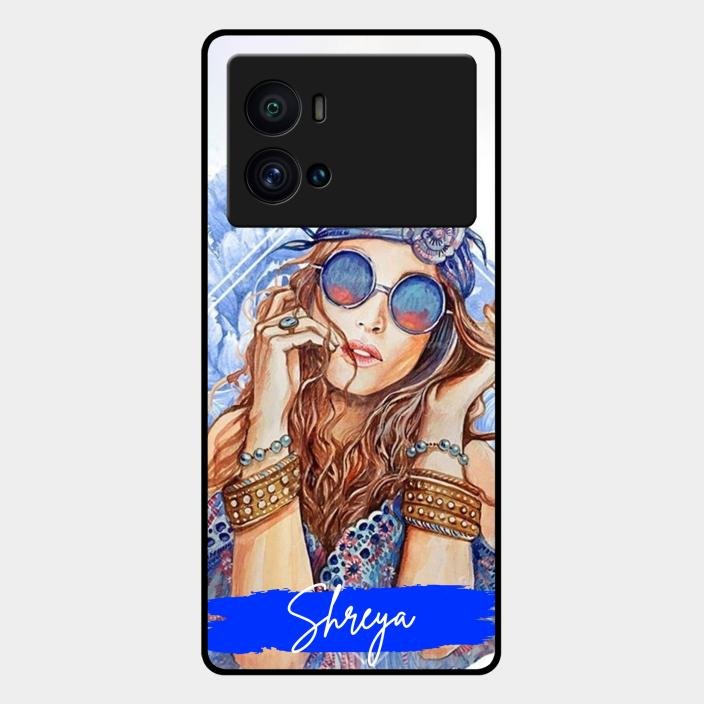 Bindass Babe Customize Glass Case Cover For Iqoo 9 Pro 5G