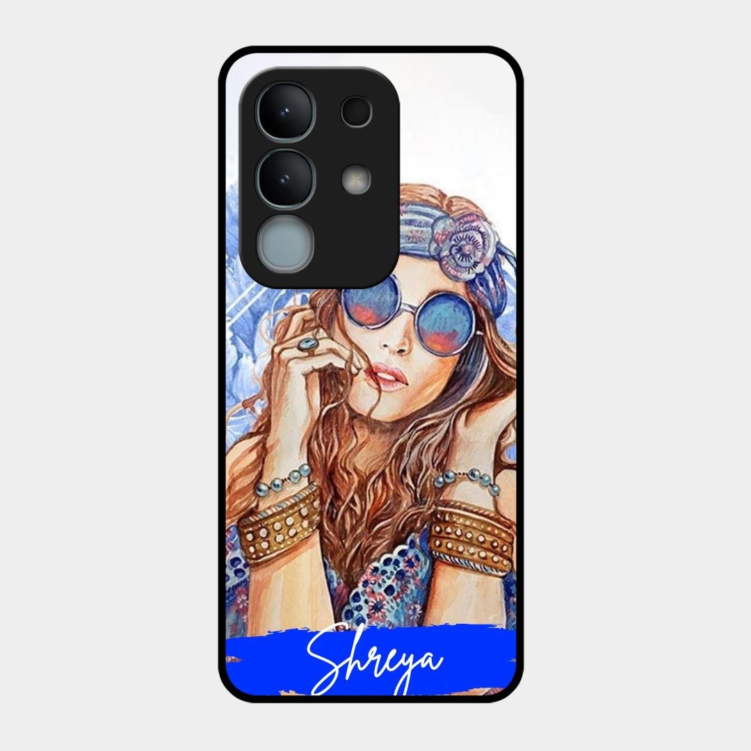 Bindass Babe Customize Glass Case Cover For iQOO Z10x 5G
