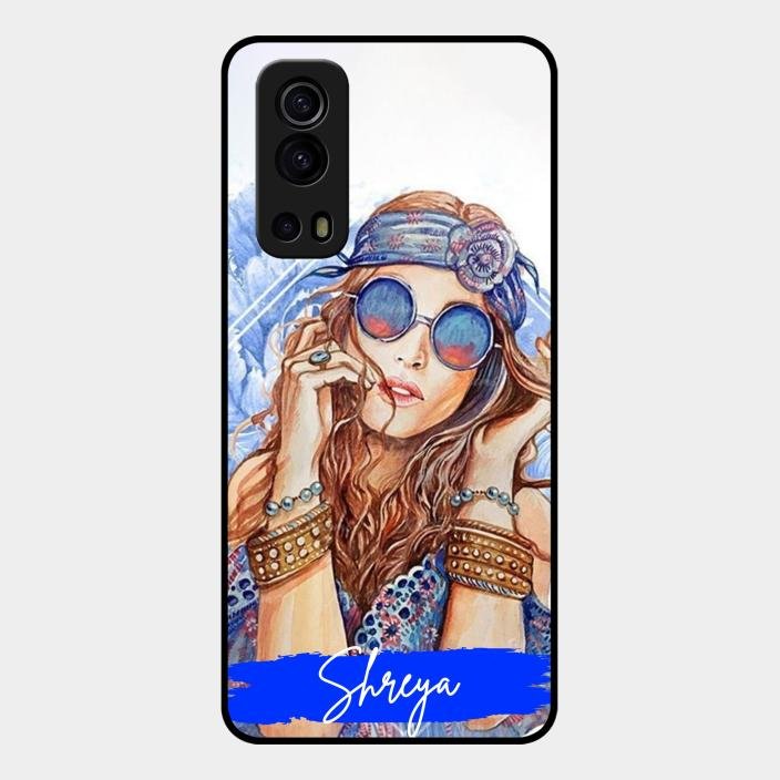 Bindass Babe Customize Glass Case Cover For Iqoo Z3 5G