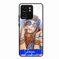 Bindass Babe Customize Glass Case Cover For Motorola Edge 40