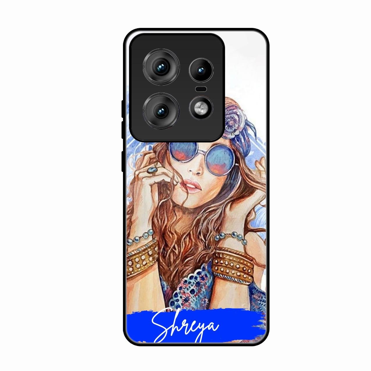 Bindass Babe Customize Glass Case Cover For Motorola Edge 50 Pro
