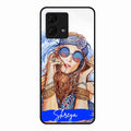 Bindass Babe Customize Glass Case Cover For Motorola g84 5G
