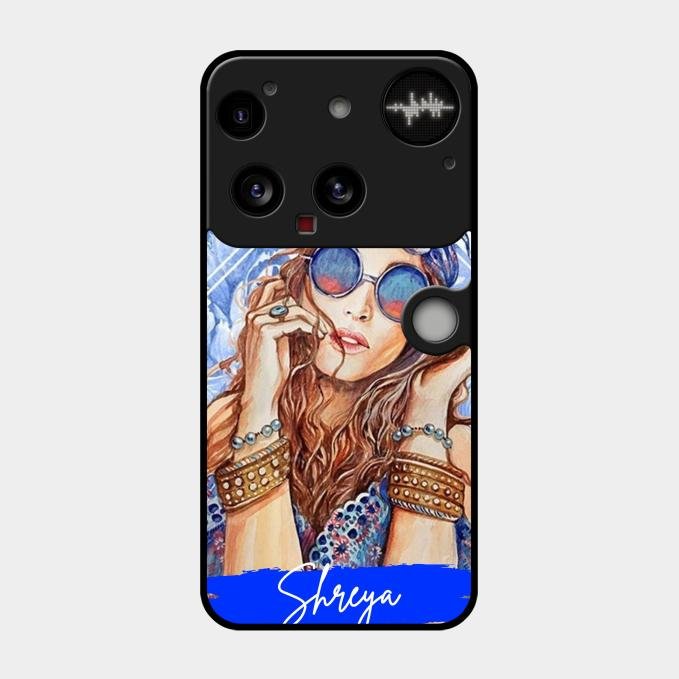 Bindass Babe Customize Glass Case Cover For Nothing Phone 3 5G