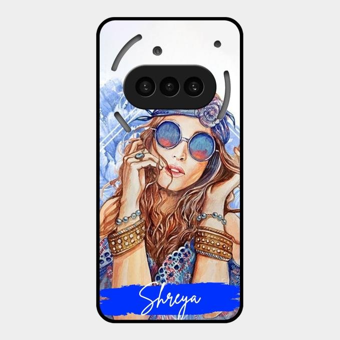 Bindass Babe Customize Glass Case Cover For Nothing Phone 3A 5G