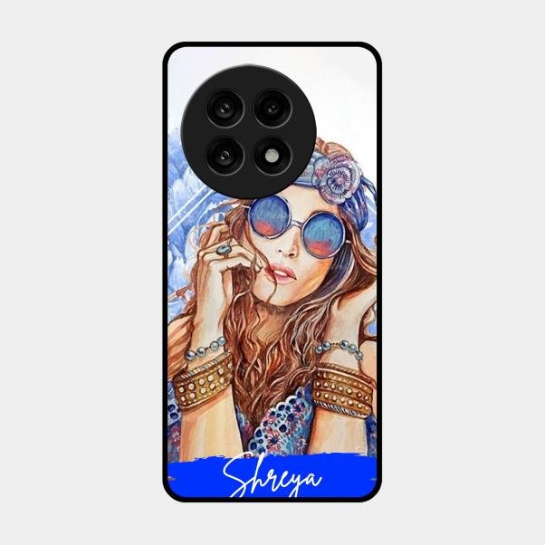 Bindass Babe Customize Glass Case Cover For Oneplus 13R 5G