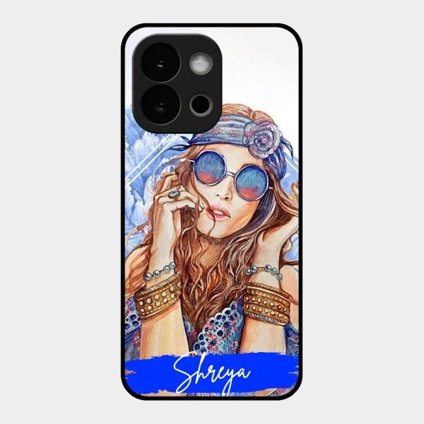 Bindass Babe Customize Glass Case Cover For Oneplus 13S 5G