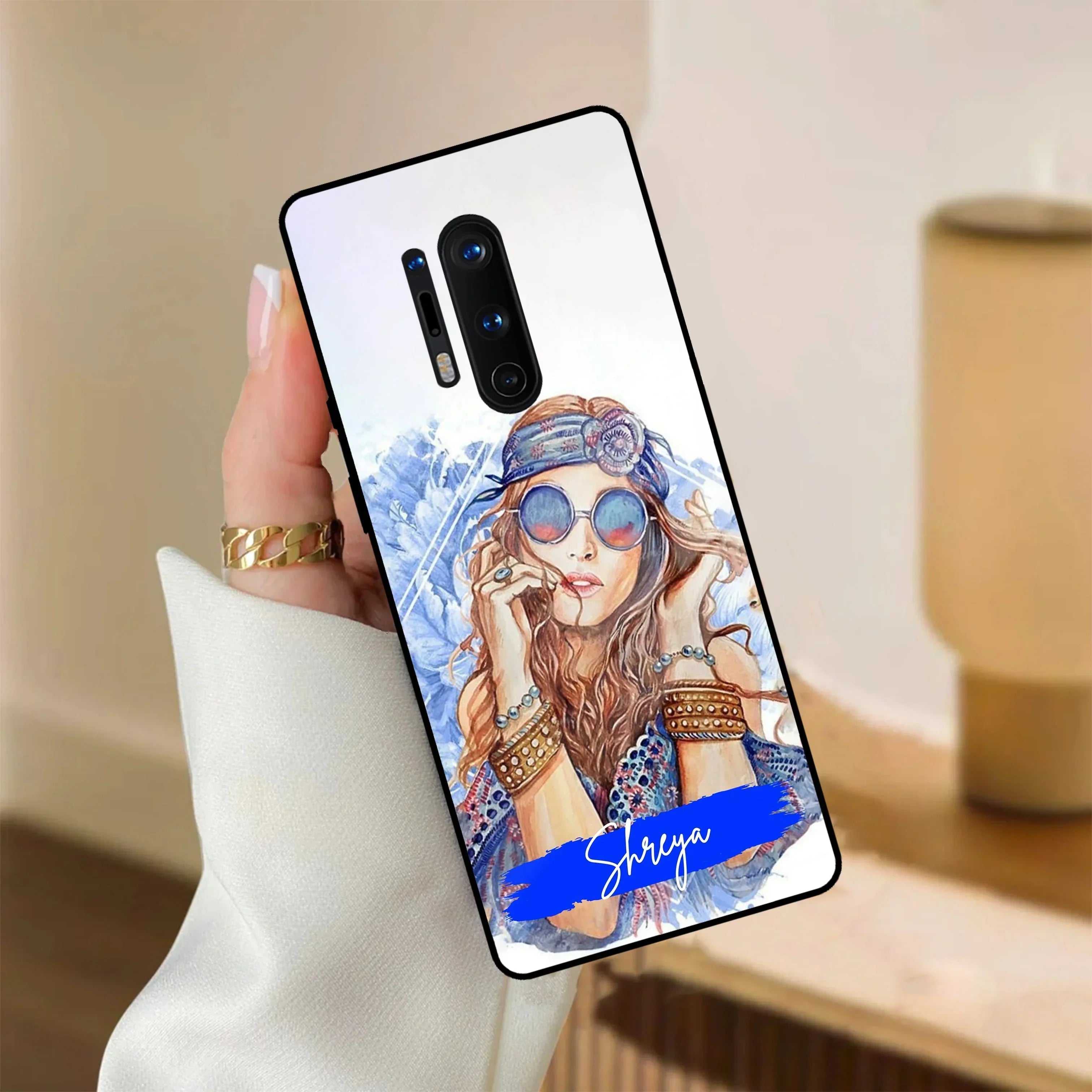 Bindass Babe Customize Glass Case Cover For OnePlus - ShopOnCliQ