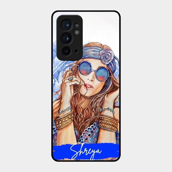 Bindass Babe Customize Glass Case Cover For Oneplus 9Rt 5G