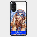 Bindass Babe Customize Glass Case Cover For Oppo A78 5G
