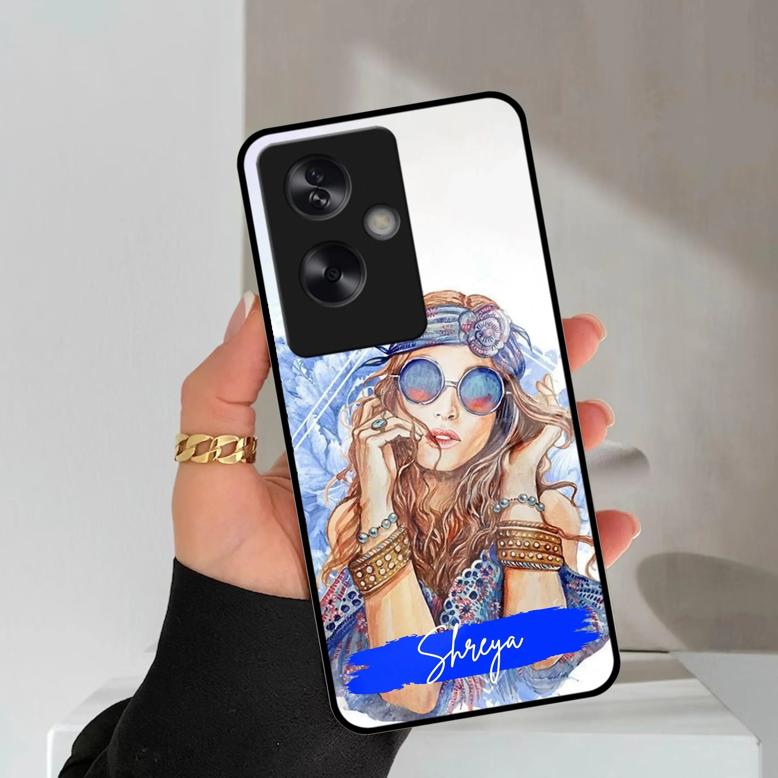 Bindass Babe Customize Glass Case Cover For Oppo - ShopOnCliQ