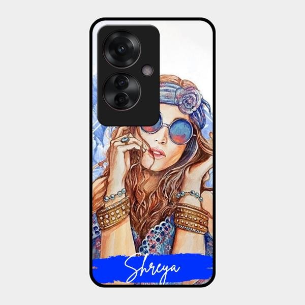 Bindass Babe Customize Glass Case Cover For Oppo F25 Pro 5G