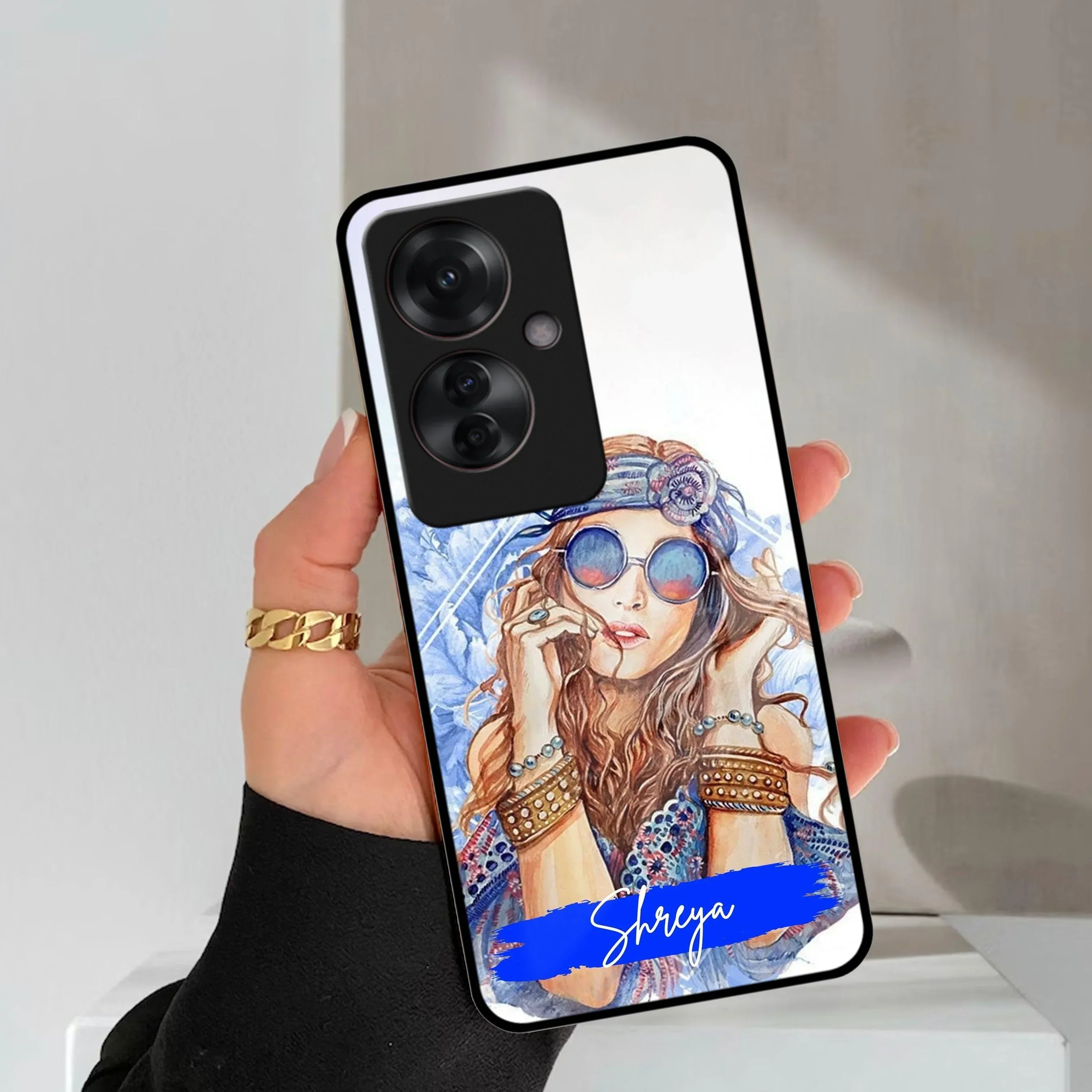 Bindass Babe Customize Glass Case Cover For Oppo - ShopOnCliQ