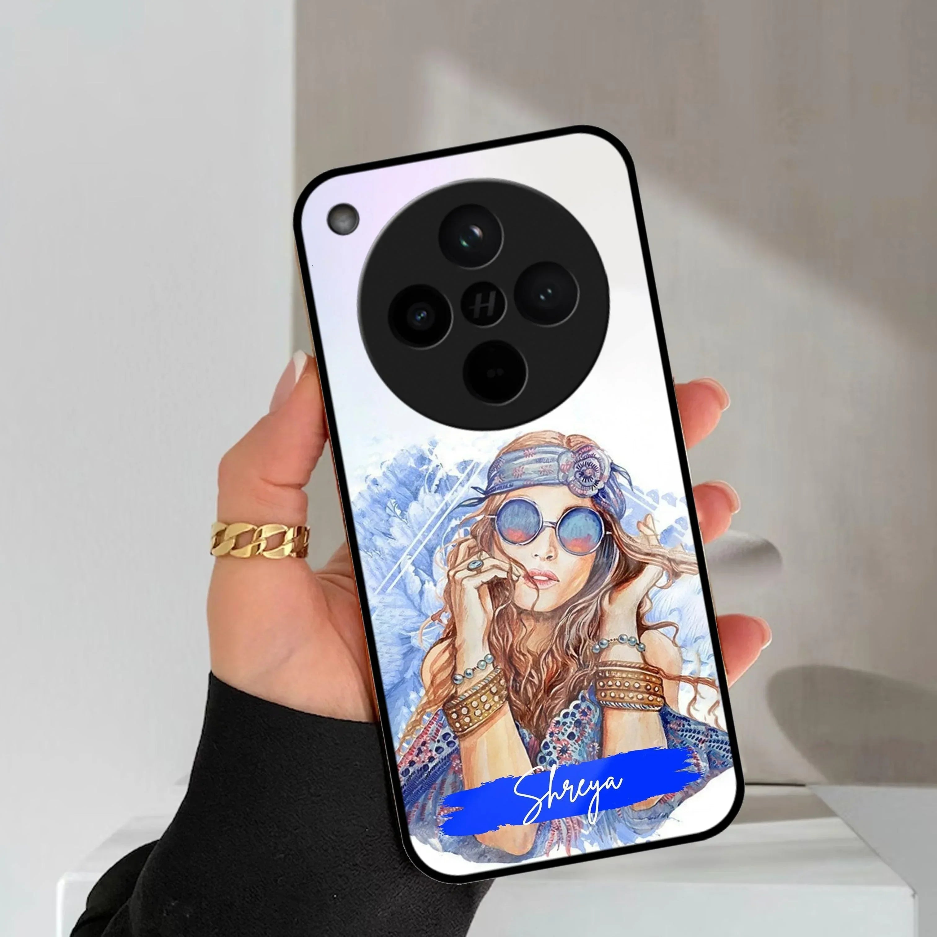 Bindass Babe Customize Glass Case Cover For Oppo - ShopOnCliQ