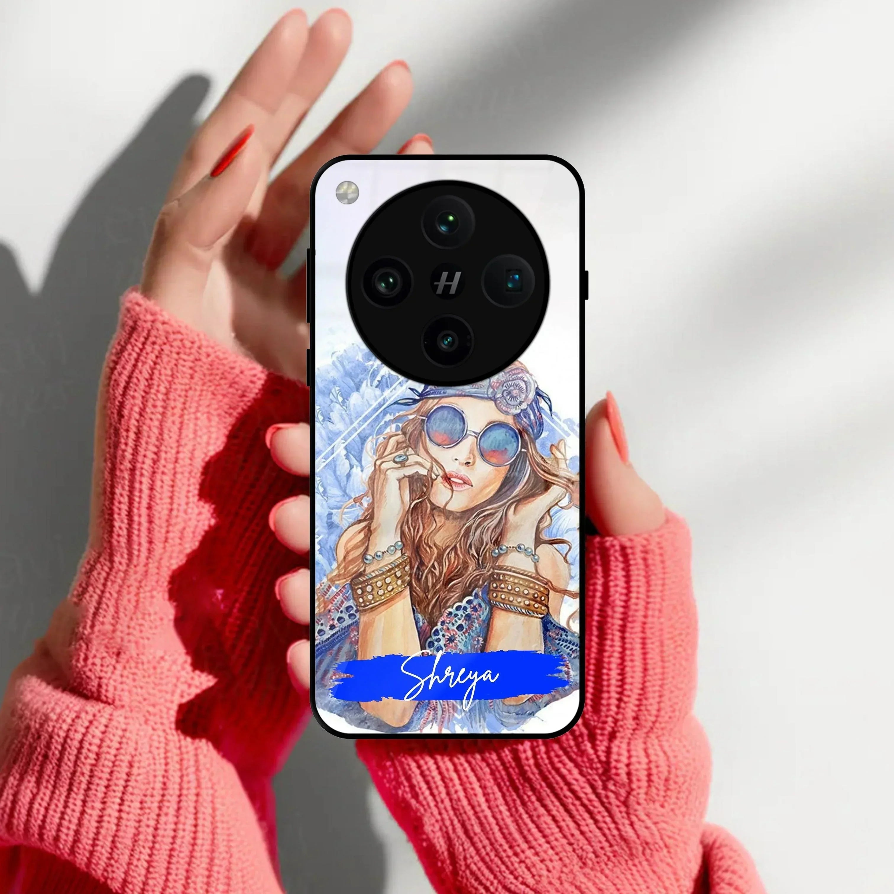 Bindass Babe Customize Glass Case Cover For Oppo - ShopOnCliQ