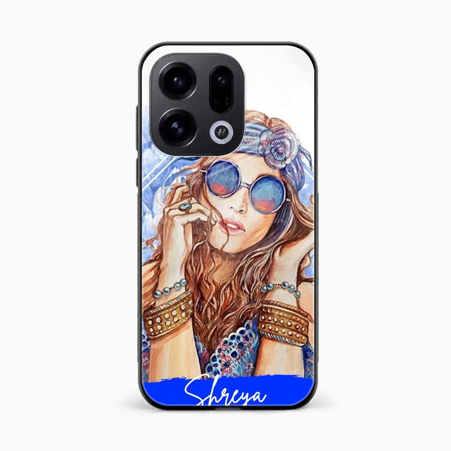 Bindass Babe Customize Glass Case Cover For Oppo Find X9 5G