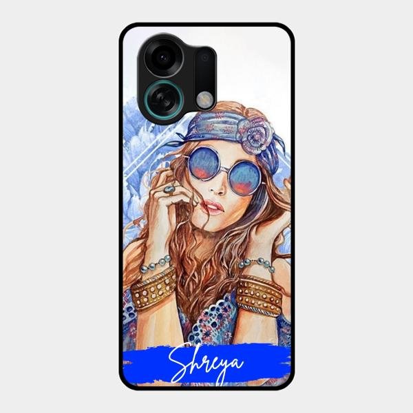 Bindass Babe Customize Glass Case Cover For Oppo K13 Turbo 5G