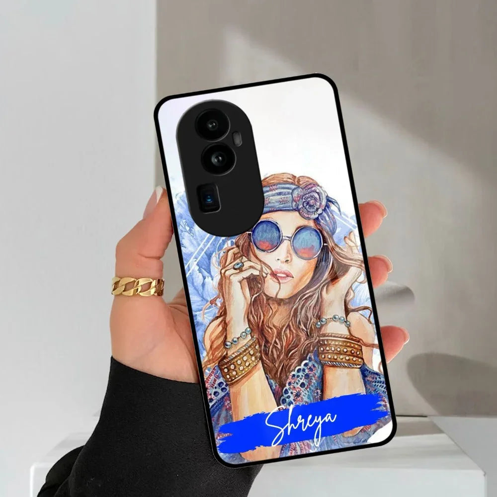 Bindass Babe Customize Glass Case Cover For Oppo - ShopOnCliQ