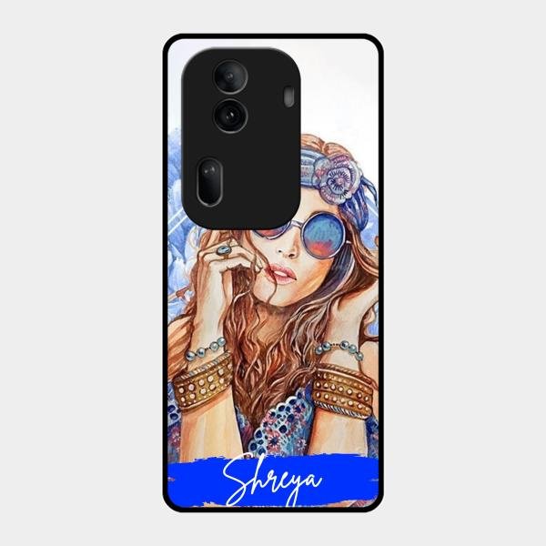 Bindass Babe Customize Glass Case Cover For Oppo Reno 11 Pro 5G