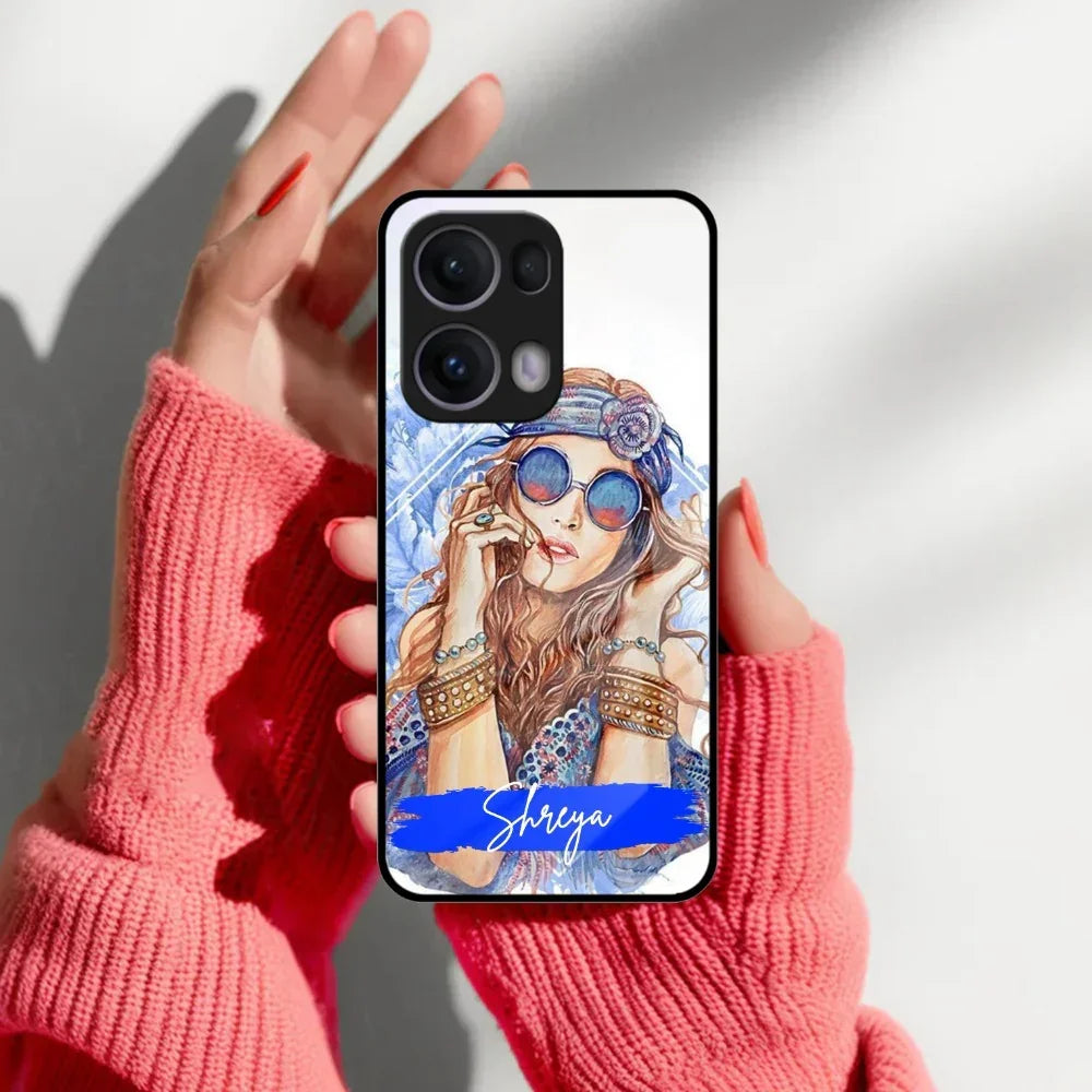 Bindass Babe Customize Glass Case Cover For Oppo - ShopOnCliQ