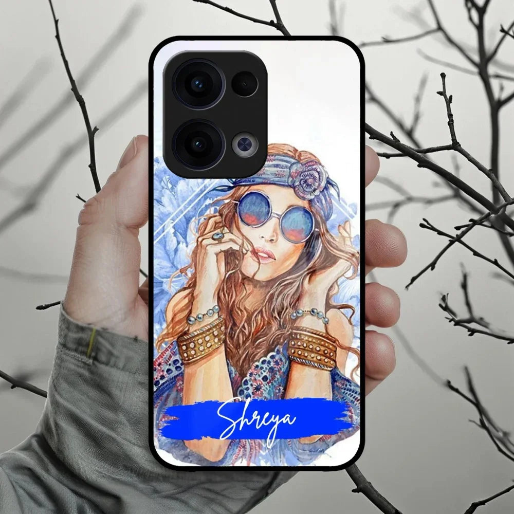 Bindass Babe Customize Glass Case Cover For Oppo - ShopOnCliQ