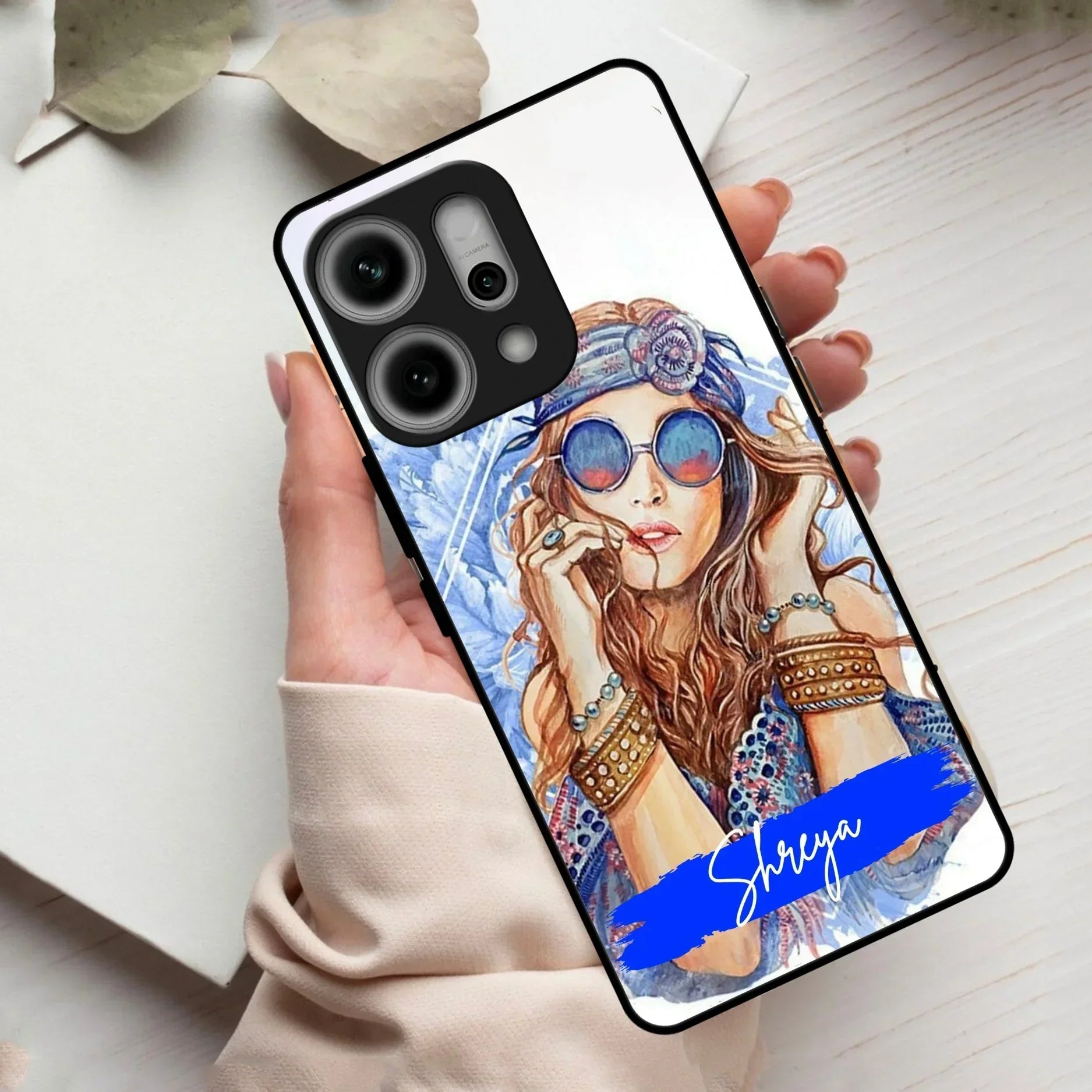 Bindass Babe Customize Glass Case Cover For Oppo - ShopOnCliQ