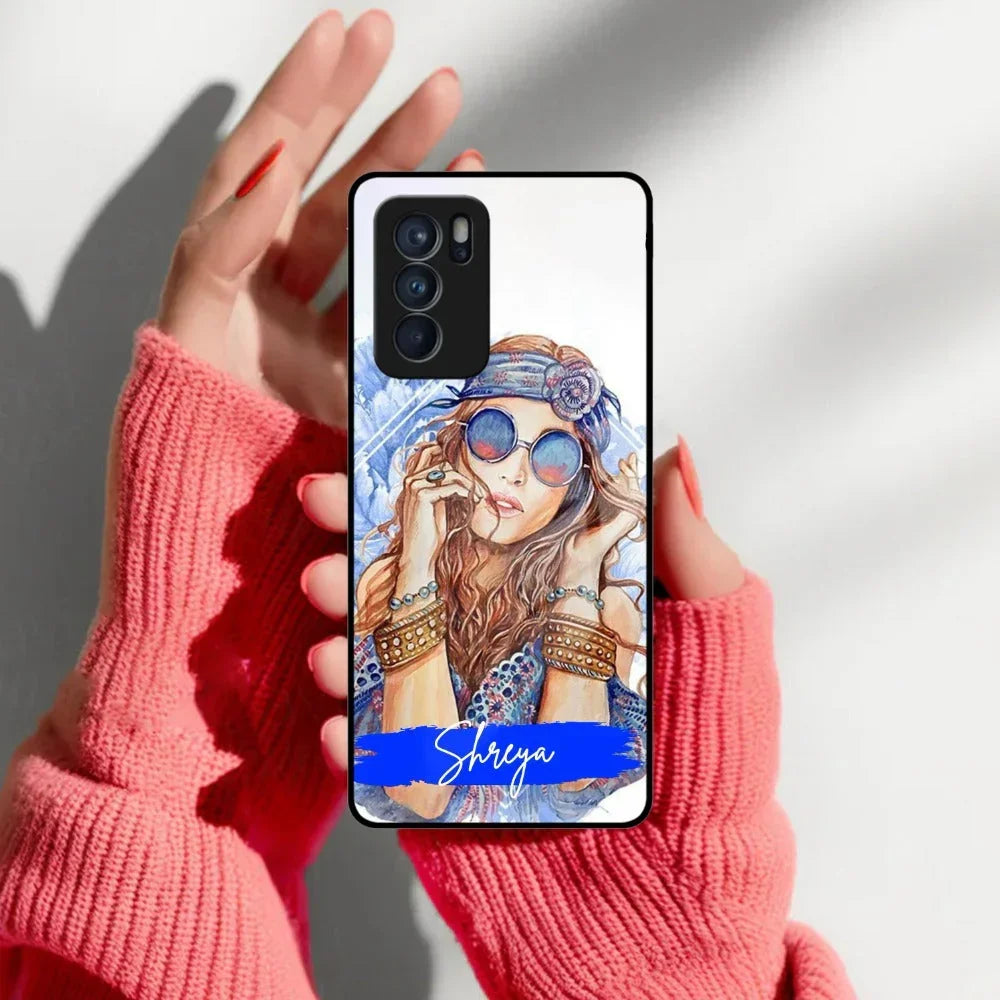 Bindass Babe Customize Glass Case Cover For Oppo - ShopOnCliQ