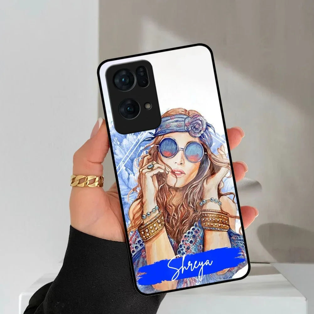 Bindass Babe Customize Glass Case Cover For Oppo - ShopOnCliQ