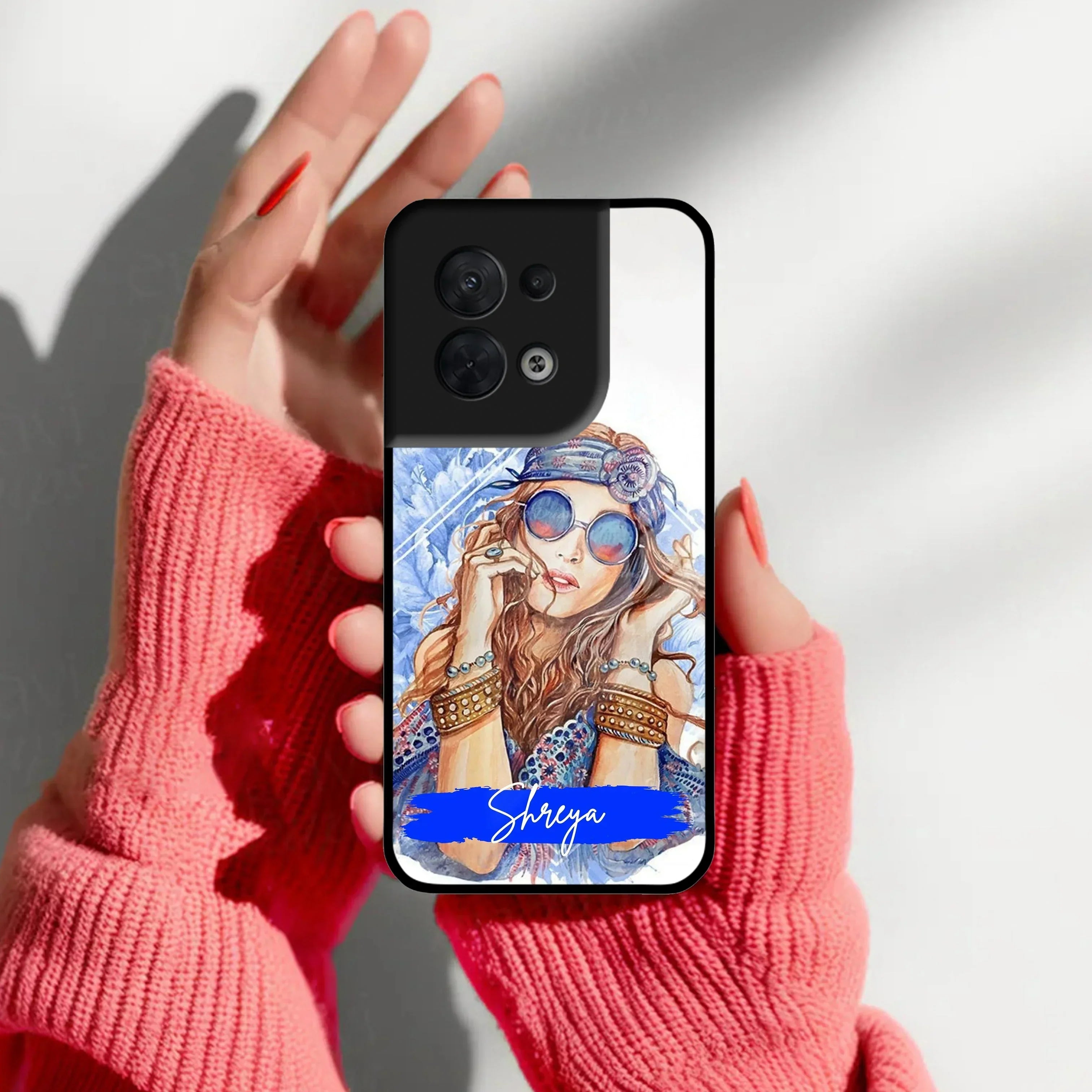 Bindass Babe Customize Glass Case Cover For Oppo - ShopOnCliQ