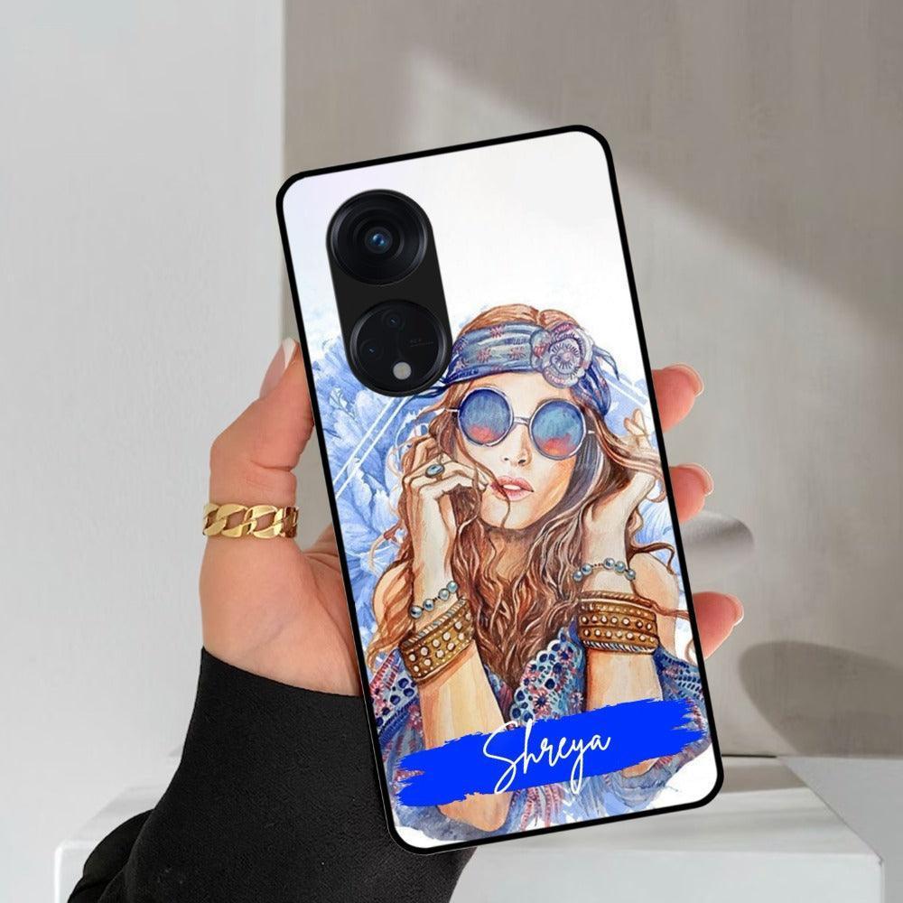 Bindass Babe Customize Glass Case Cover For Oppo - ShopOnCliQ