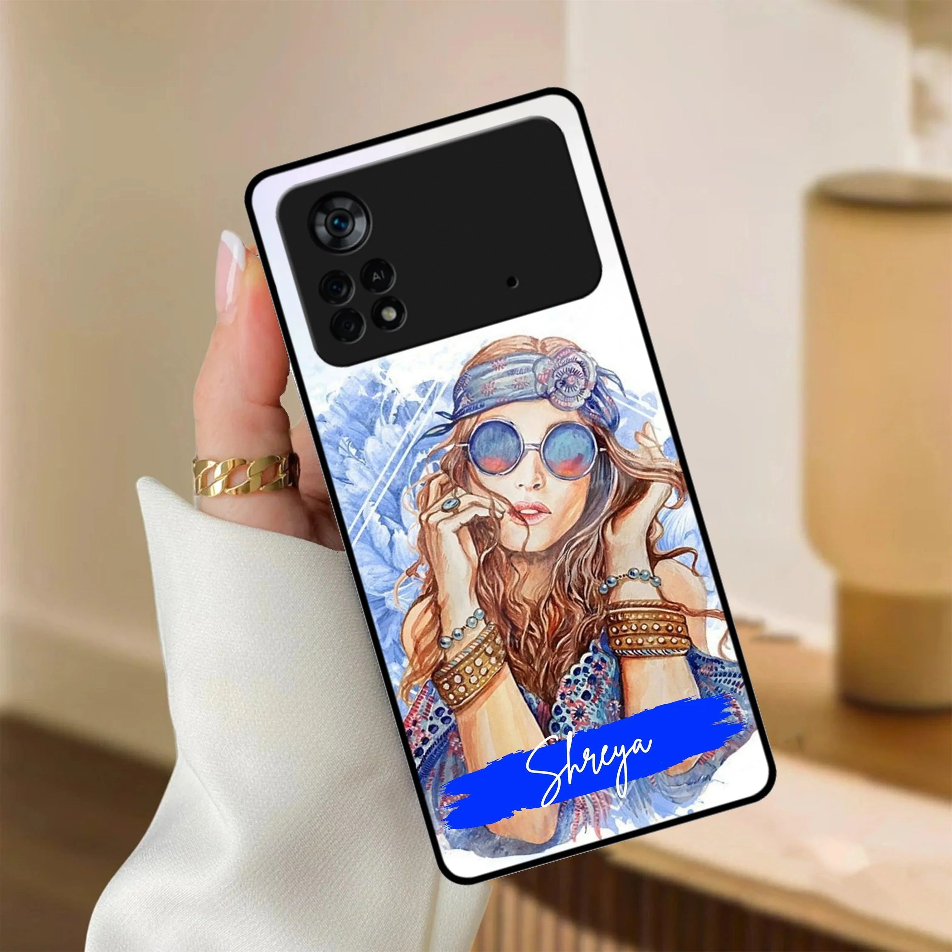 Bindass Babe Customize Glass Case Cover For Poco - ShopOnCliQ